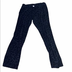 Old Navy Black and Grey Animal Print PJ Pants